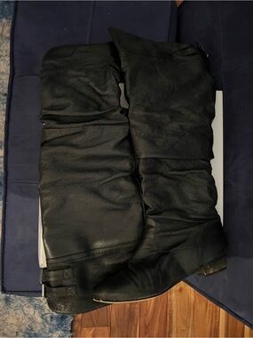 Steve Madden Black Over-the-Knee Leather Boots